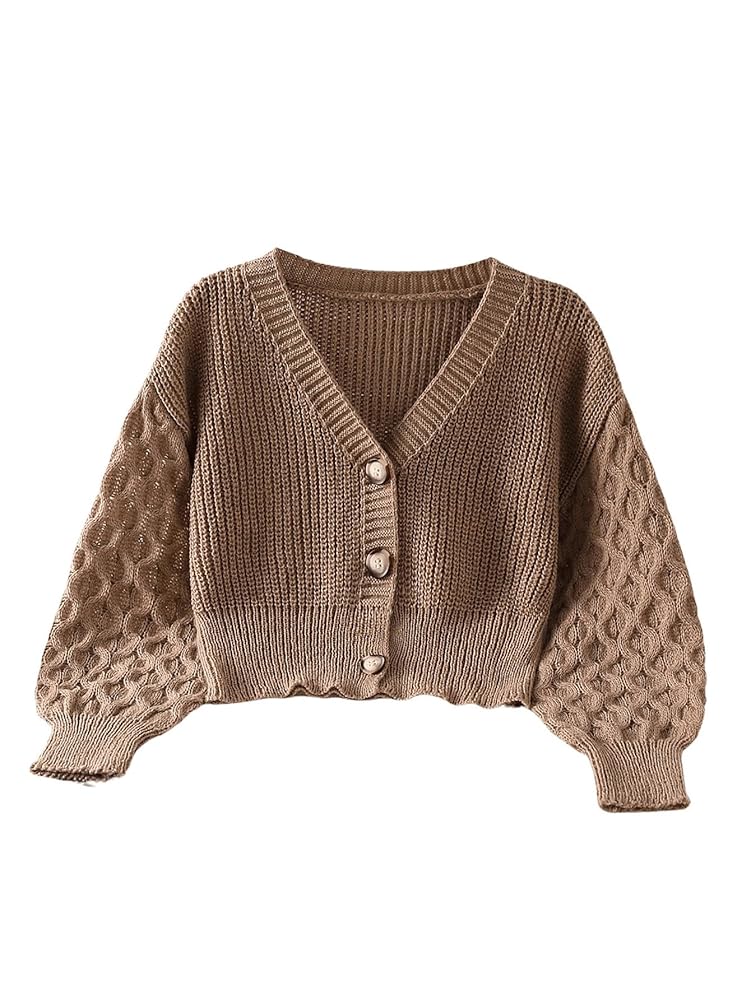 Amazon.com: SHENHE Girl's Cardigan Button Down V Neck